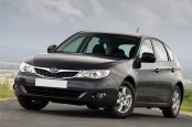 Subaru Impreza car for hire in Paphos Cyprus